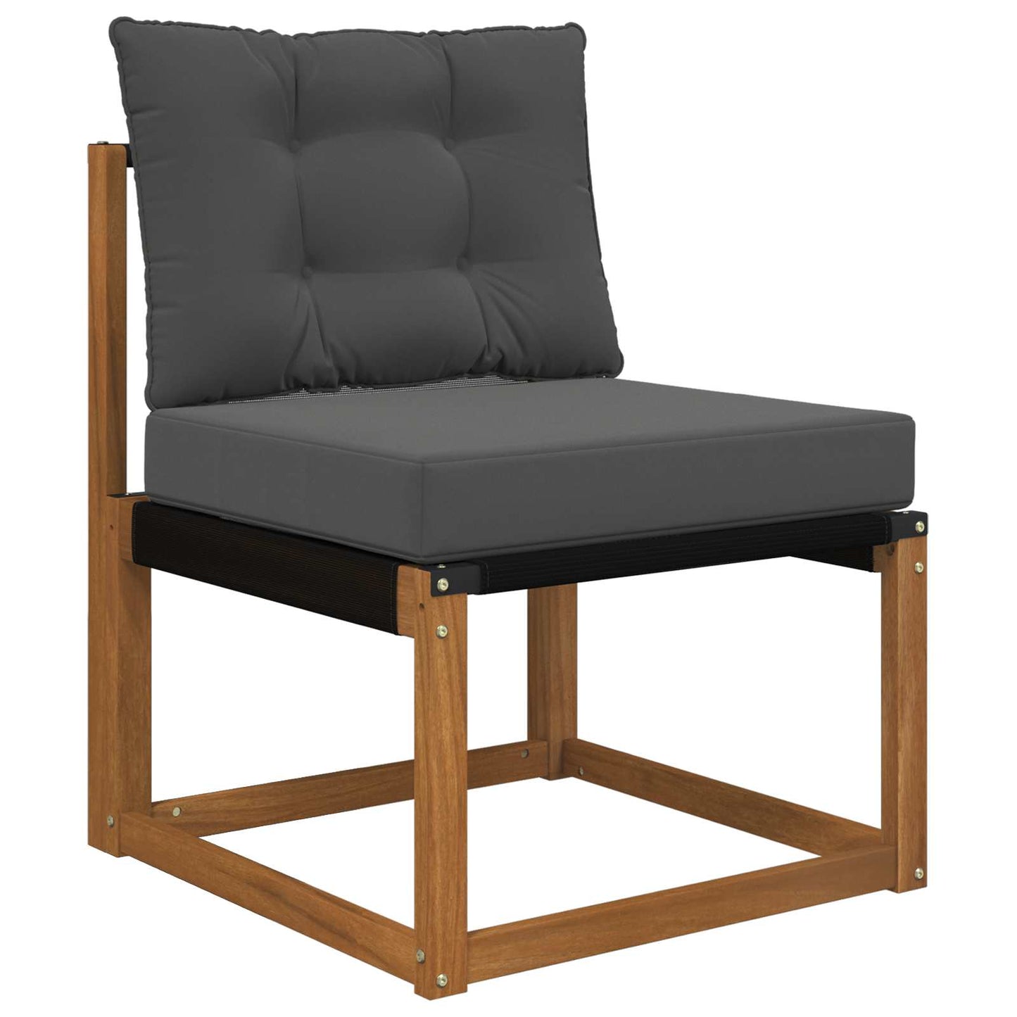 Udendørs Sofa Pude Polyester Antracit 60 x 50,5 x 8 cm