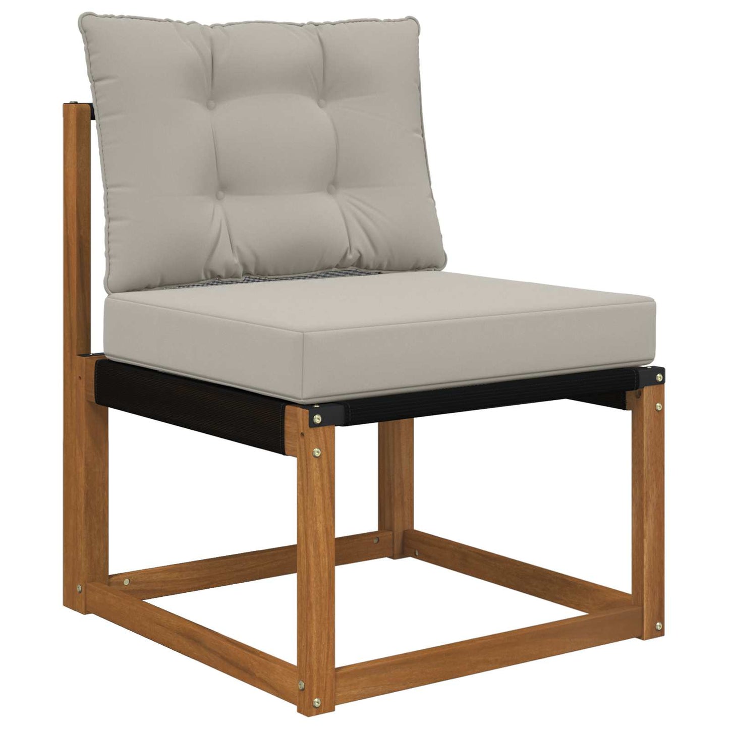 Udendørs Sofa Pude Polyester Grå 60 x 50,5 x 8 cm