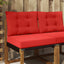 Udendørs Sofa Pude Polyester Rød 60 x 50,5 x 8 cm