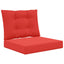 Udendørs Sofa Pude Polyester Rød 60 x 50,5 x 8 cm