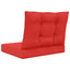 Udendørs Sofa Pude Polyester Rød 60 x 50,5 x 8 cm