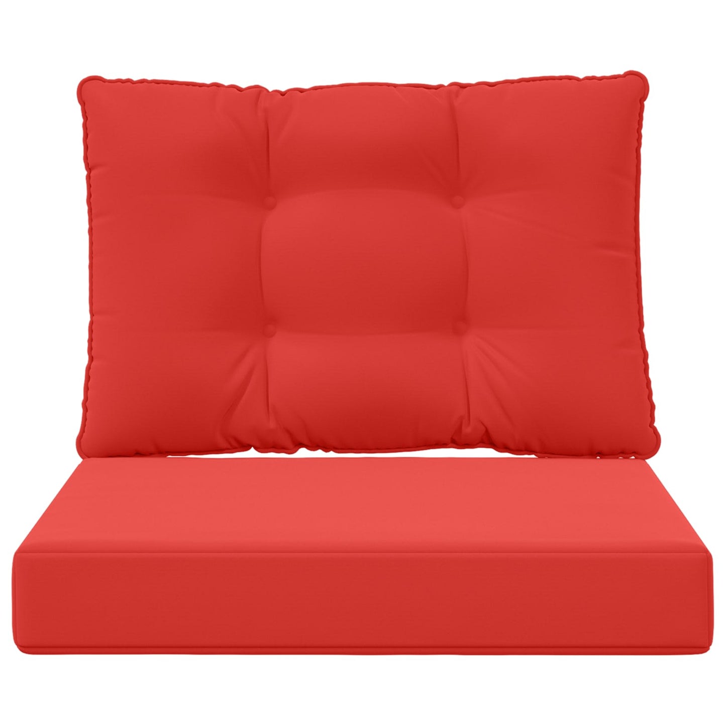 Udendørs Sofa Pude Polyester Rød 60 x 50,5 x 8 cm