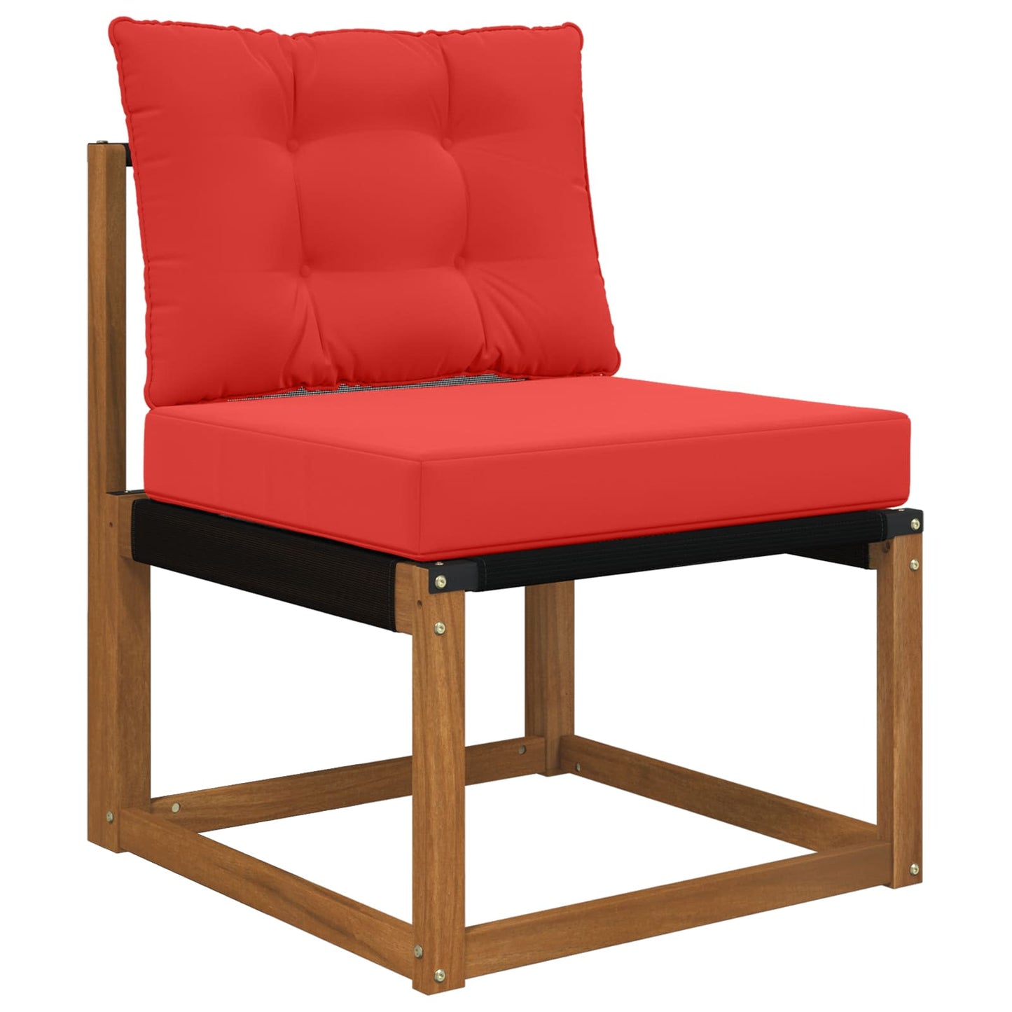 Udendørs Sofa Pude Polyester Rød 60 x 50,5 x 8 cm