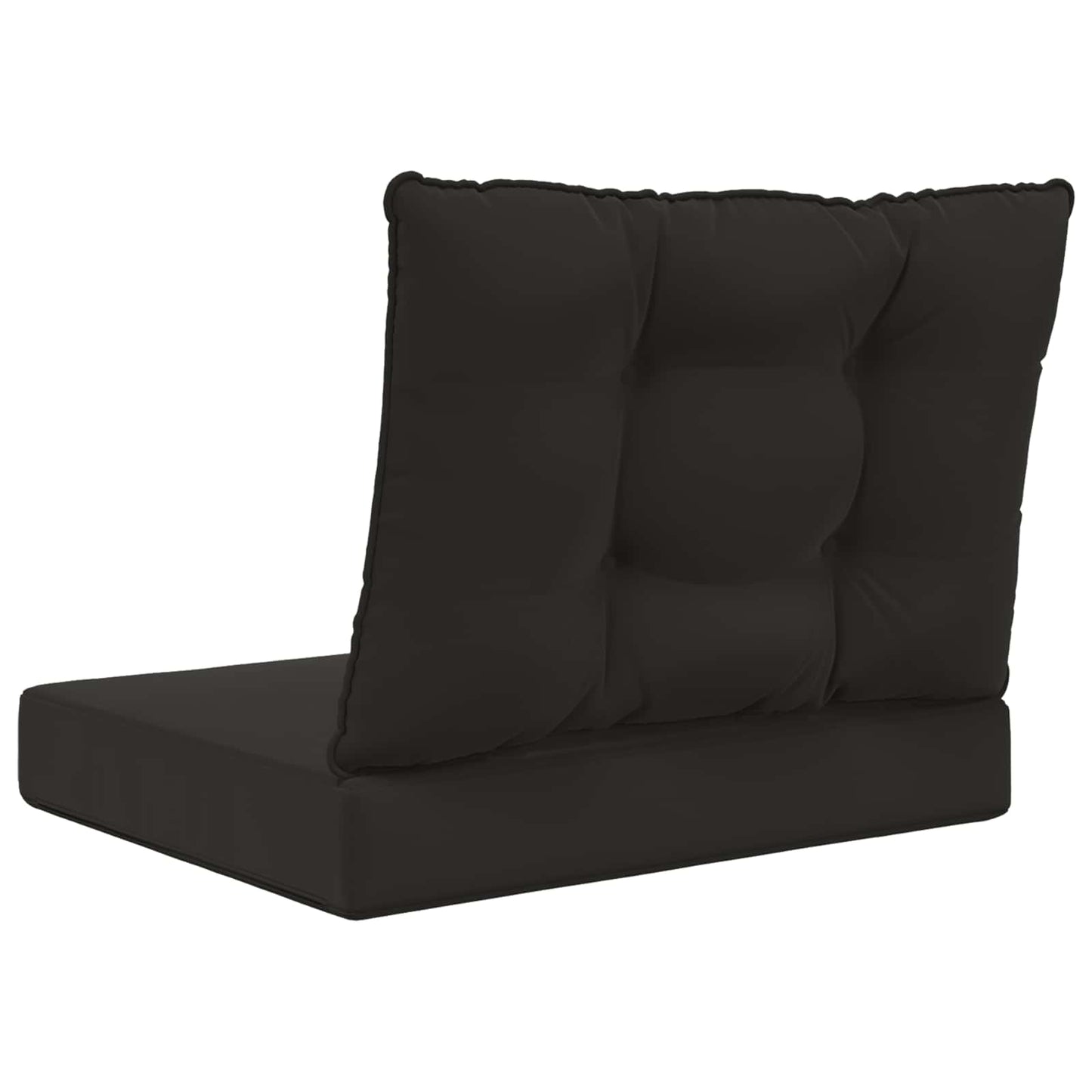 Udendørs Sofa Pude Polyester Sort 60 x 50,5 x 8 cm
