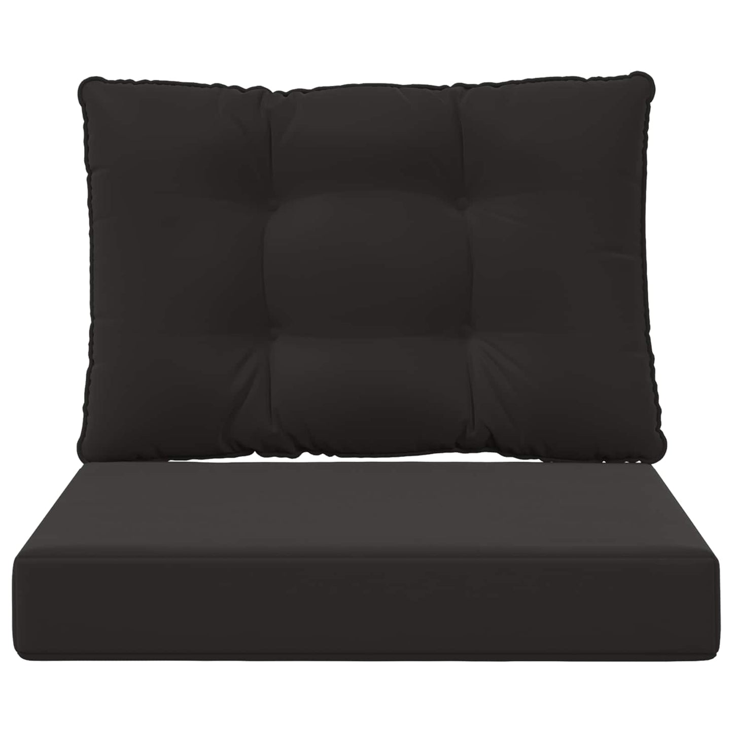 Udendørs Sofa Pude Polyester Sort 60 x 50,5 x 8 cm
