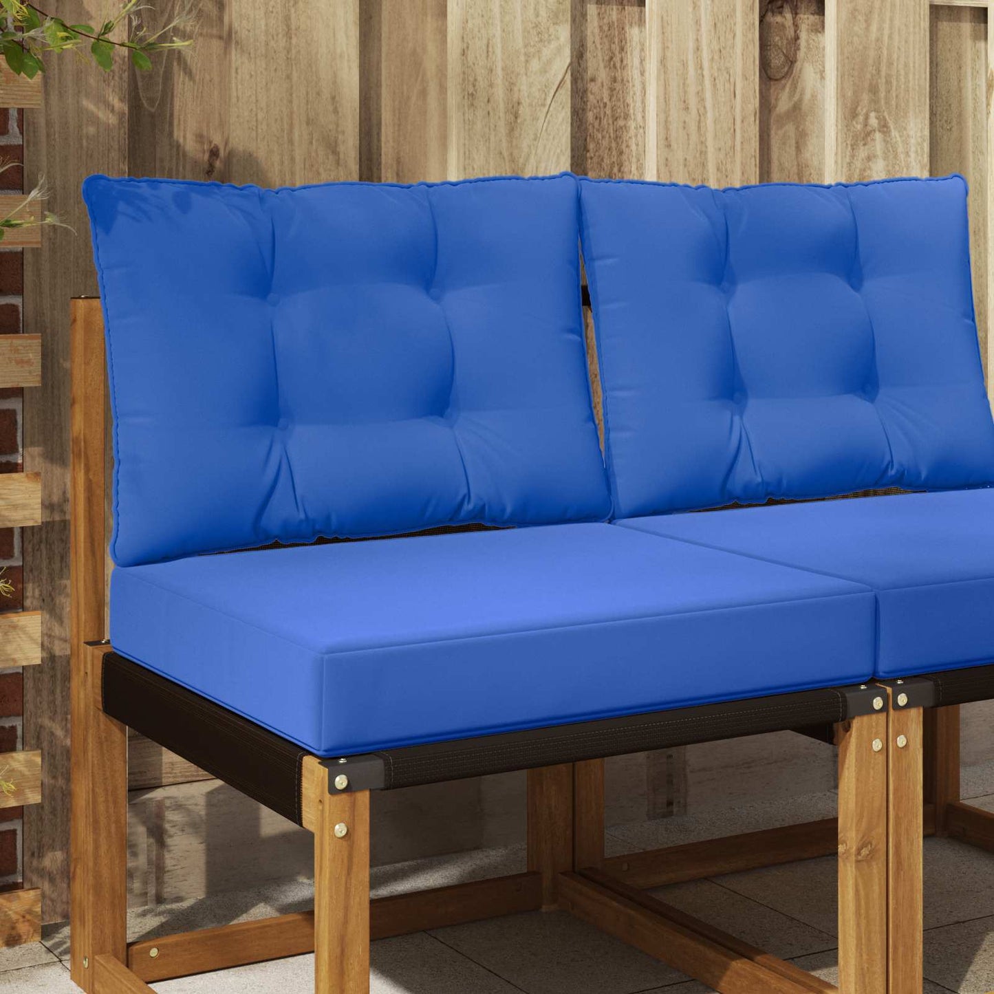 Udendørs Sofa Pude Polyester Kongelig blå 60 x 50,5 x 8 cm