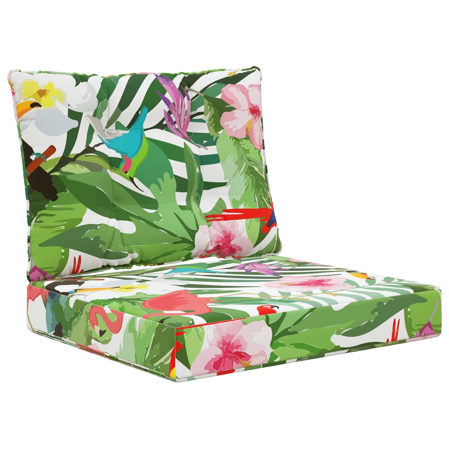 Udendørs Sofa Pude Polyester farverig 60 x 50,5 x 8 cm