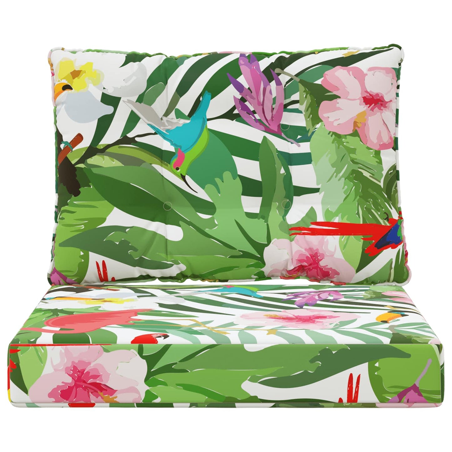 Udendørs Sofa Pude Polyester farverig 60 x 50,5 x 8 cm