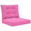 Udendørs Sofa Pude Polyester Lyserød 60 x 50,5 x 8 cm