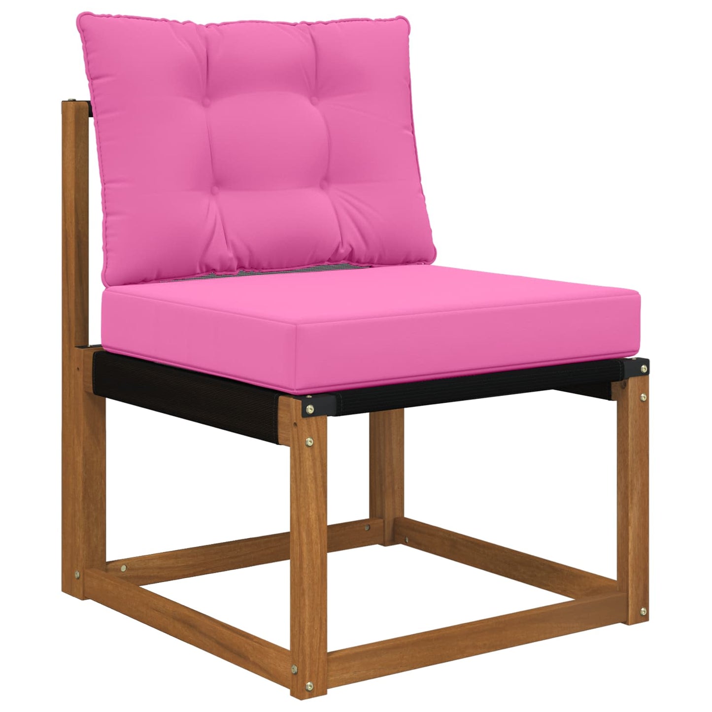 Udendørs Sofa Pude Polyester Lyserød 60 x 50,5 x 8 cm