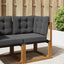 Udendørs Sofa Pude Polyester Antracit 60 x 40 x 10 cm