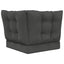 Udendørs Sofa Pude Polyester Antracit 60 x 40 x 10 cm
