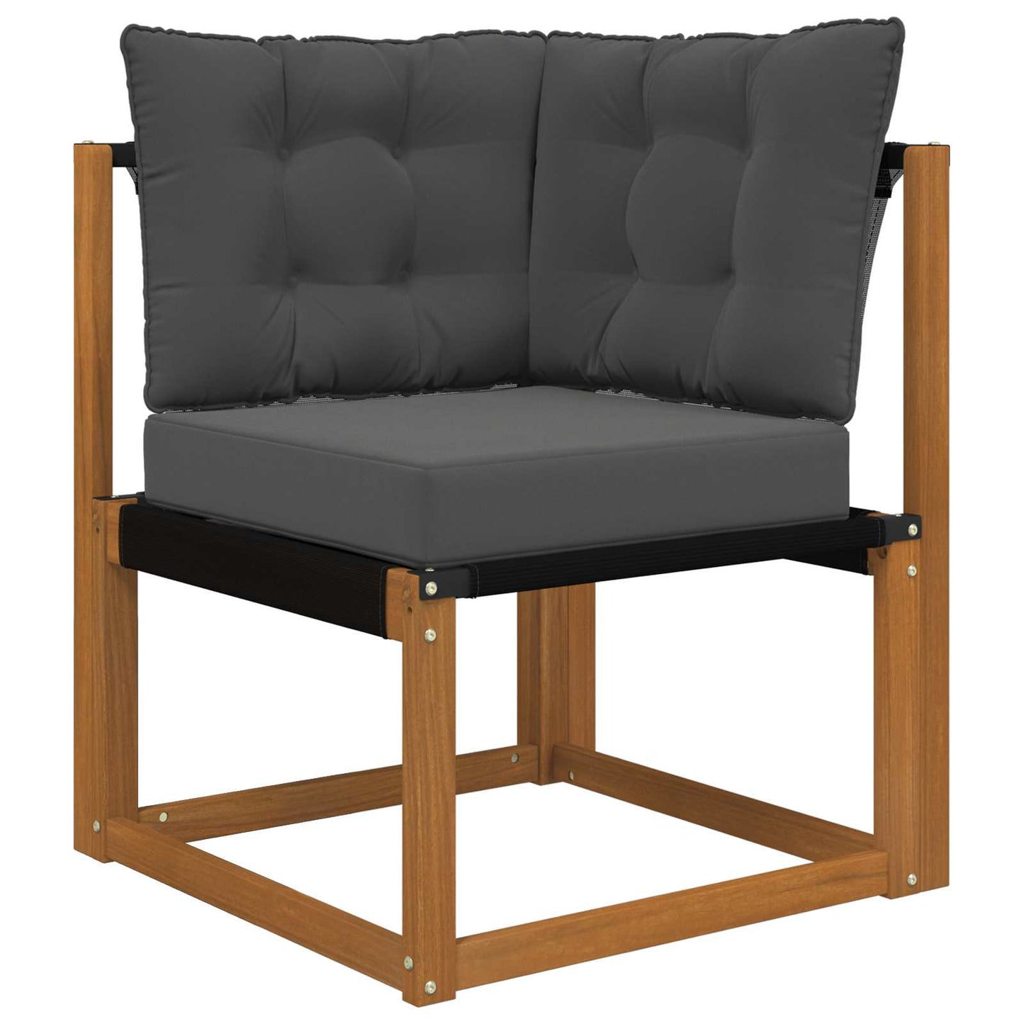 Udendørs Sofa Pude Polyester Antracit 60 x 40 x 10 cm