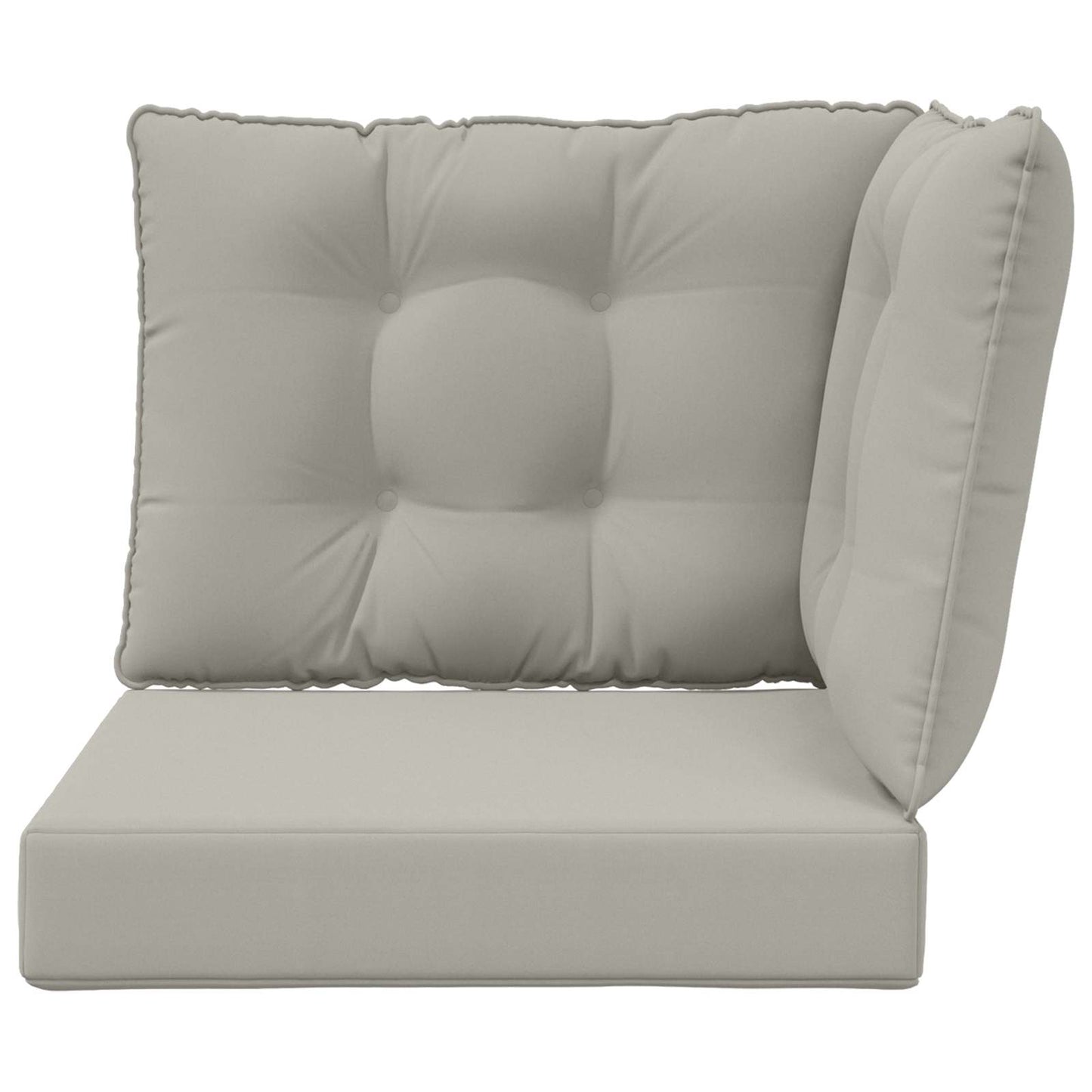 Udendørs Sofa Pude Polyester Grå 60 x 40 x 10 cm