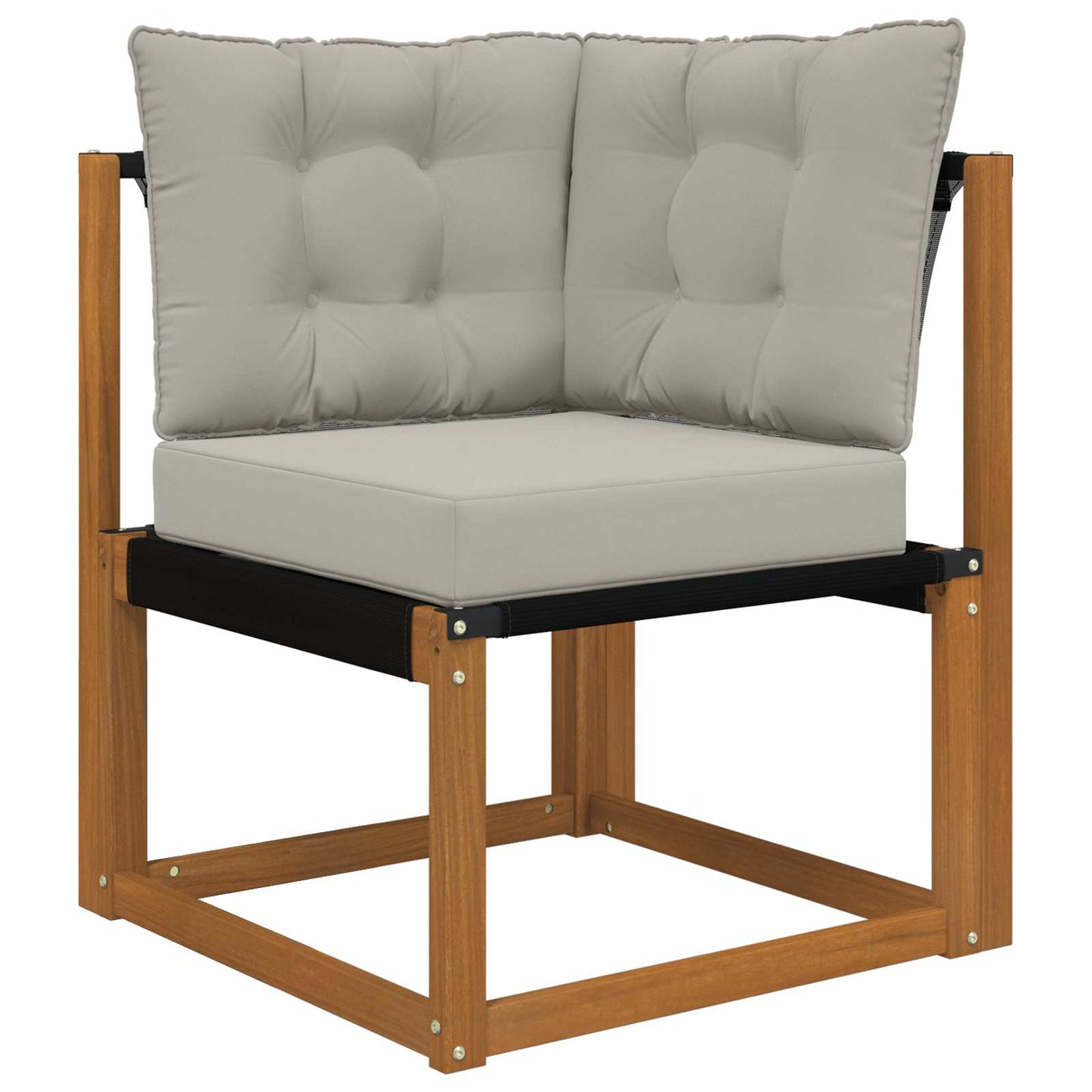 Udendørs Sofa Pude Polyester Grå 60 x 40 x 10 cm