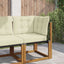 Udendørs Sofa Pude Polyester Creme 60 x 40 x 10 cm