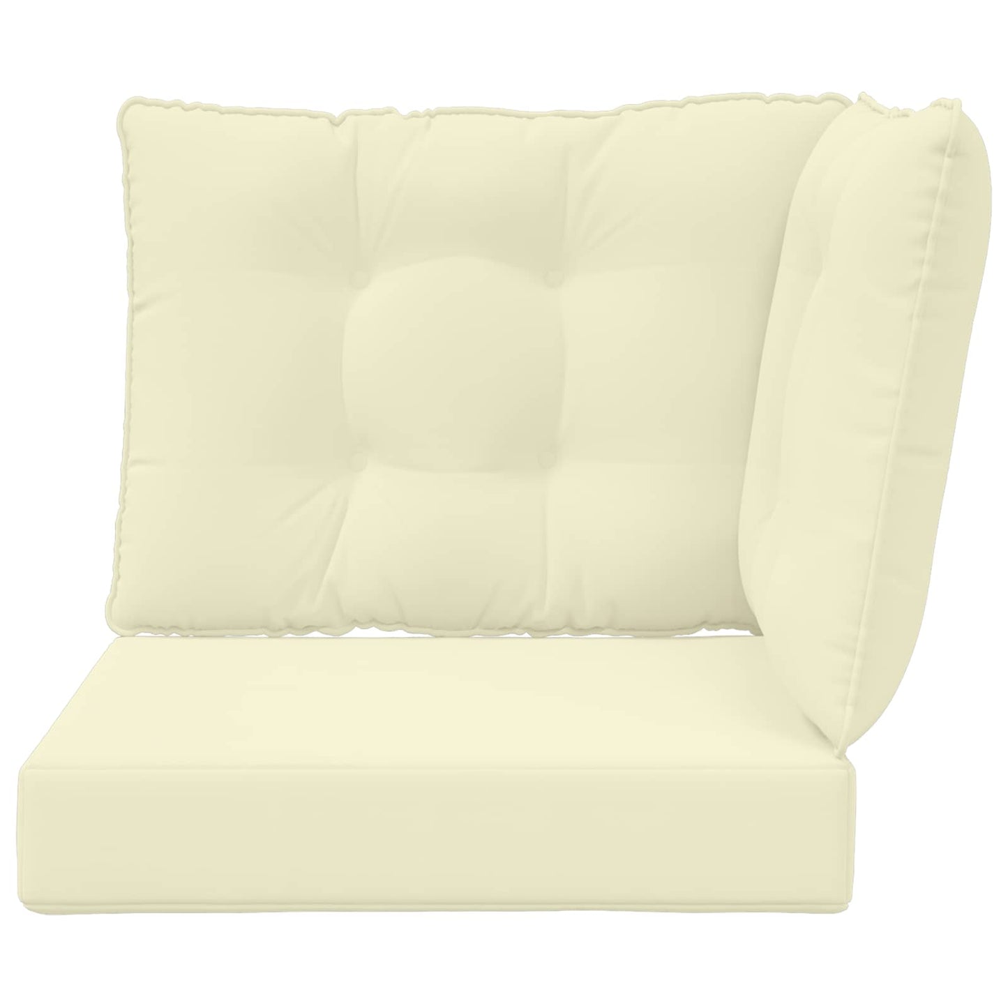 Udendørs Sofa Pude Polyester Creme 60 x 40 x 10 cm