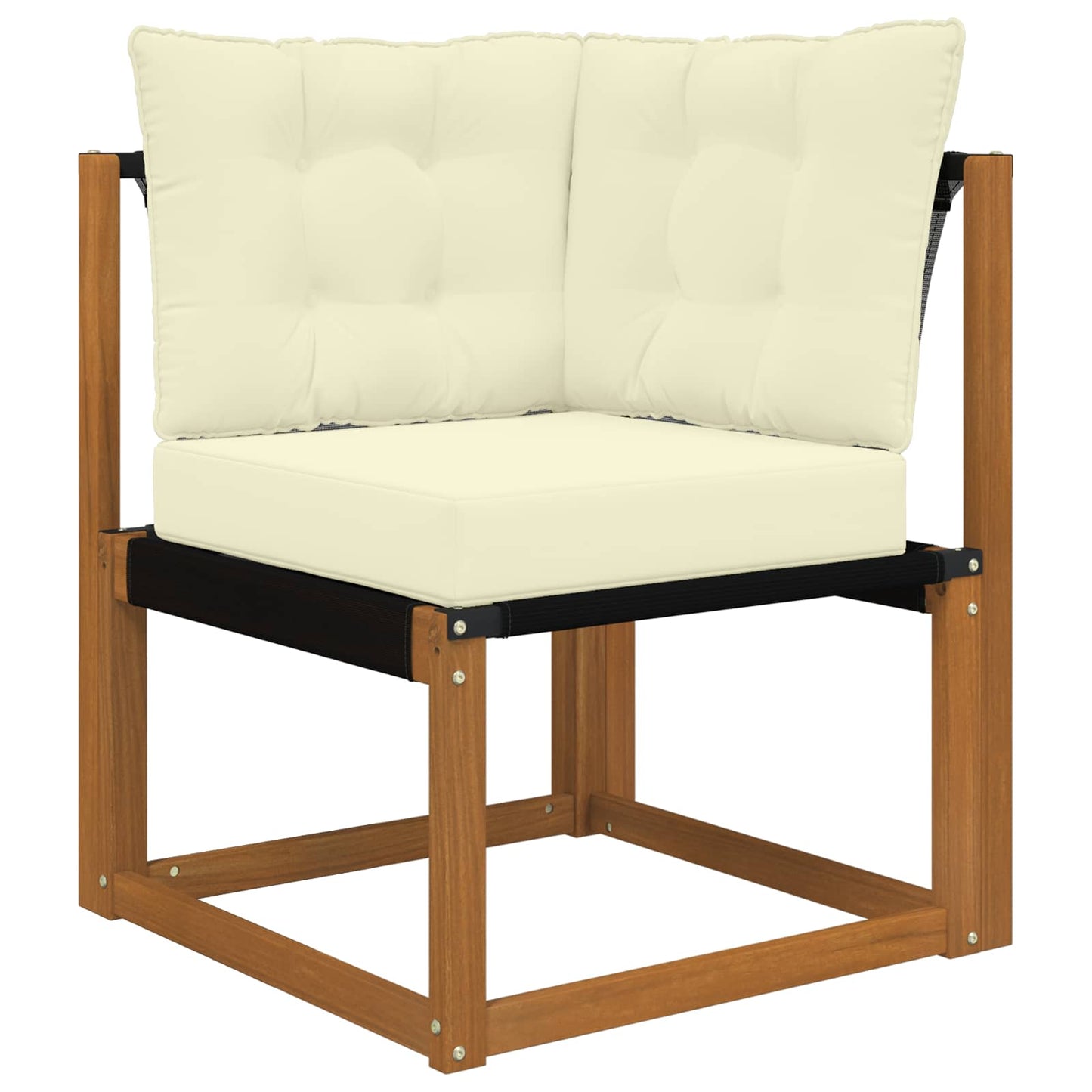Udendørs Sofa Pude Polyester Creme 60 x 40 x 10 cm
