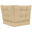 Udendørs Sofa Pude Polyester Beige 60 x 40 x 10 cm