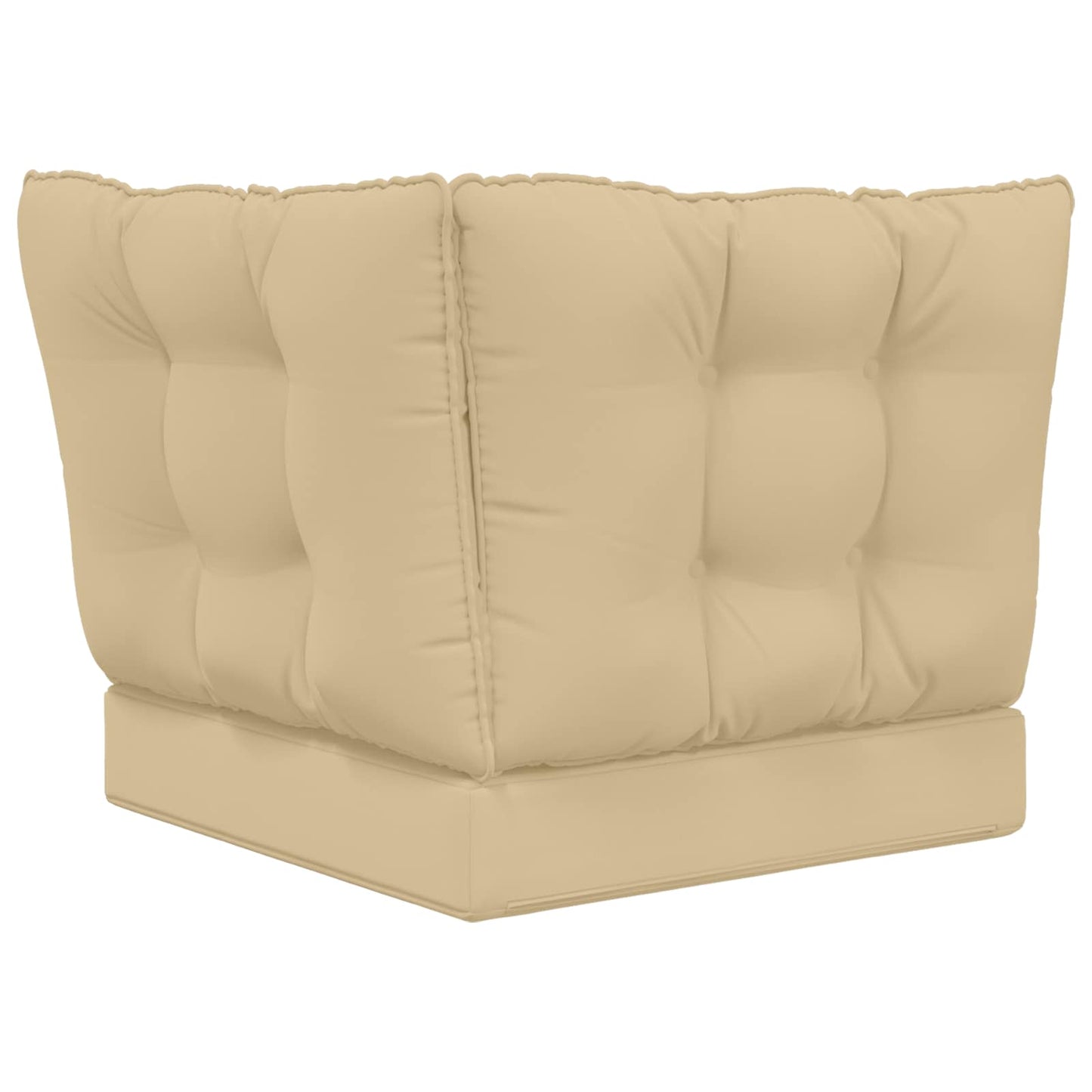 Udendørs Sofa Pude Polyester Beige 60 x 40 x 10 cm