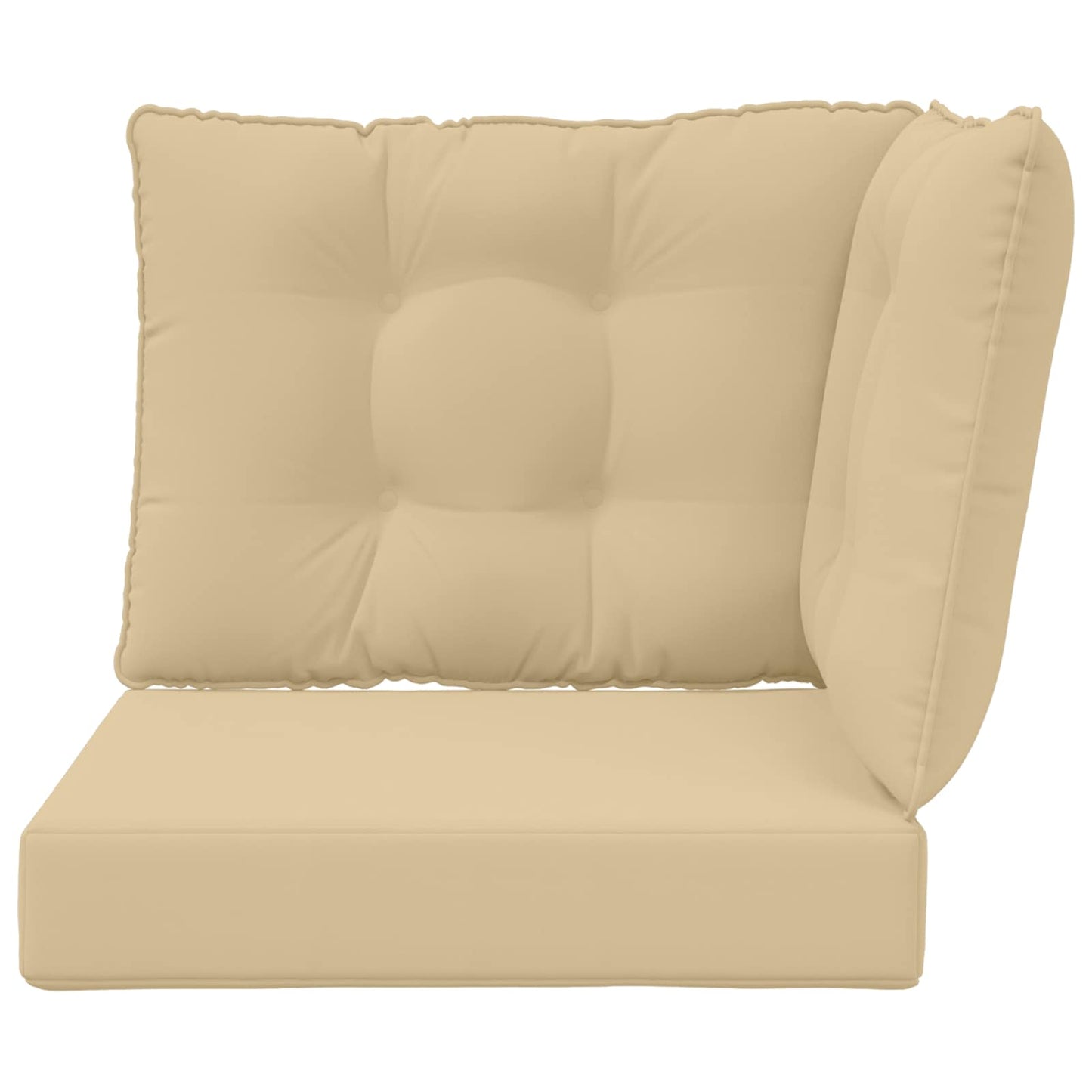 Udendørs Sofa Pude Polyester Beige 60 x 40 x 10 cm