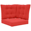 Udendørs Sofa Pude Polyester Rød 60 x 40 x 10 cm