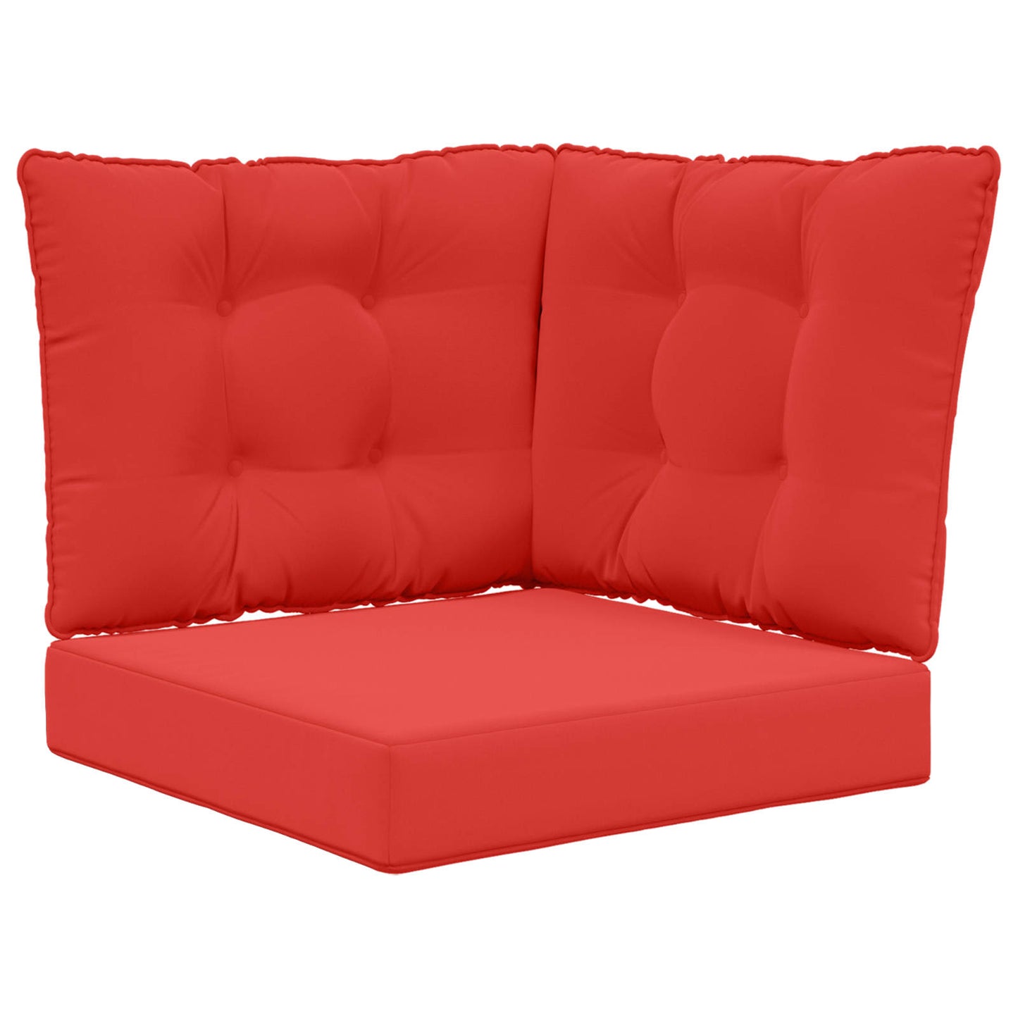 Udendørs Sofa Pude Polyester Rød 60 x 40 x 10 cm