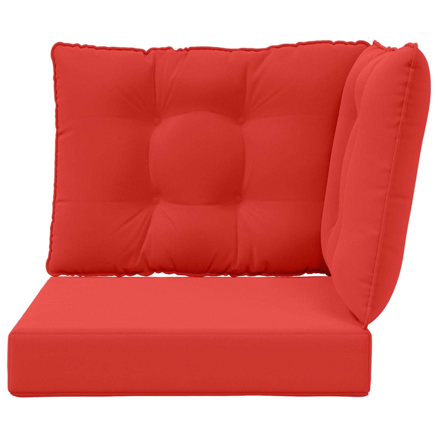 Udendørs Sofa Pude Polyester Rød 60 x 40 x 10 cm