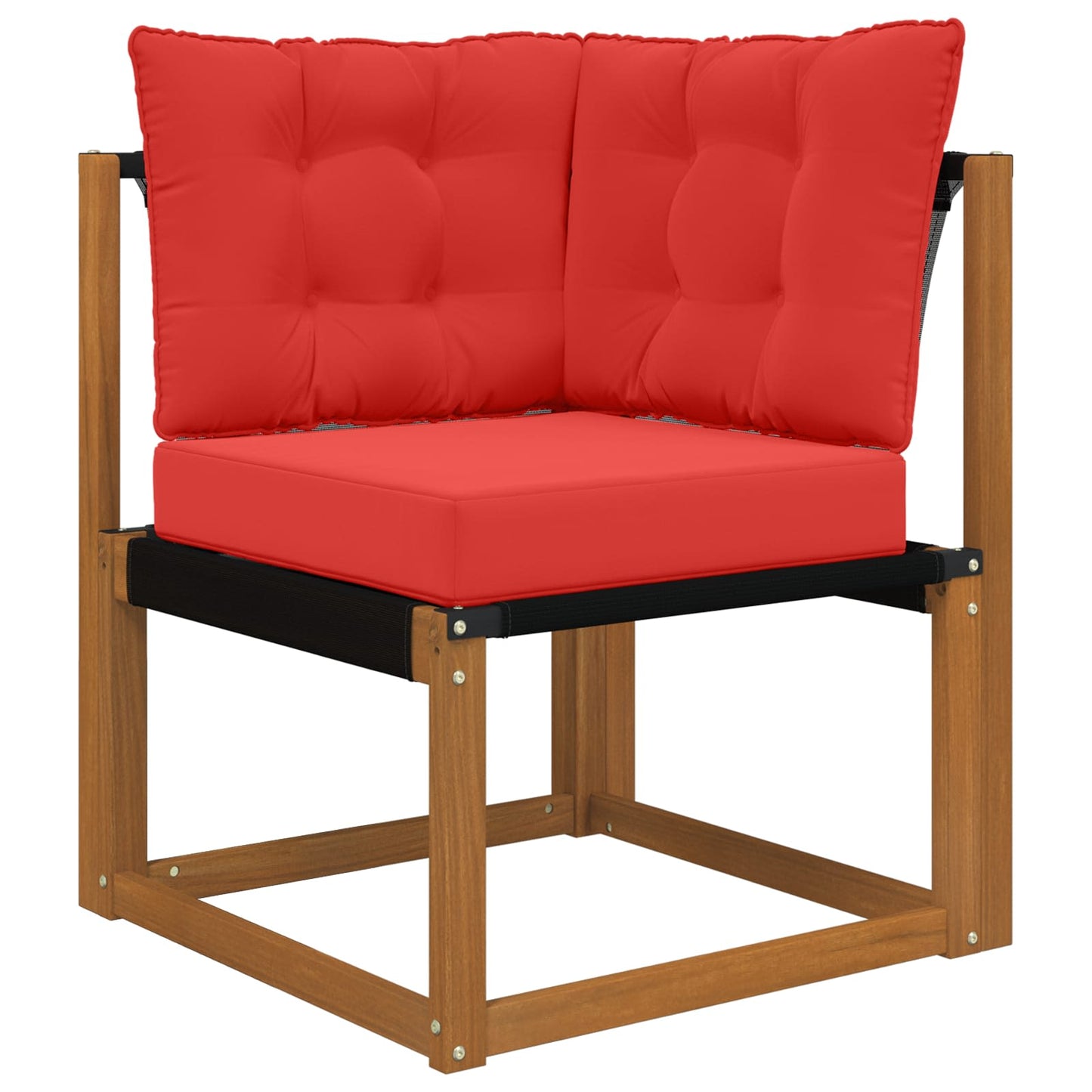 Udendørs Sofa Pude Polyester Rød 60 x 40 x 10 cm