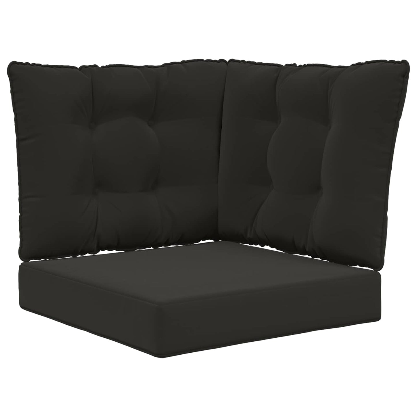 Udendørs Sofa Pude Polyester Sort 60 x 40 x 10 cm