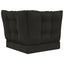 Udendørs Sofa Pude Polyester Sort 60 x 40 x 10 cm