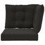Udendørs Sofa Pude Polyester Sort 60 x 40 x 10 cm