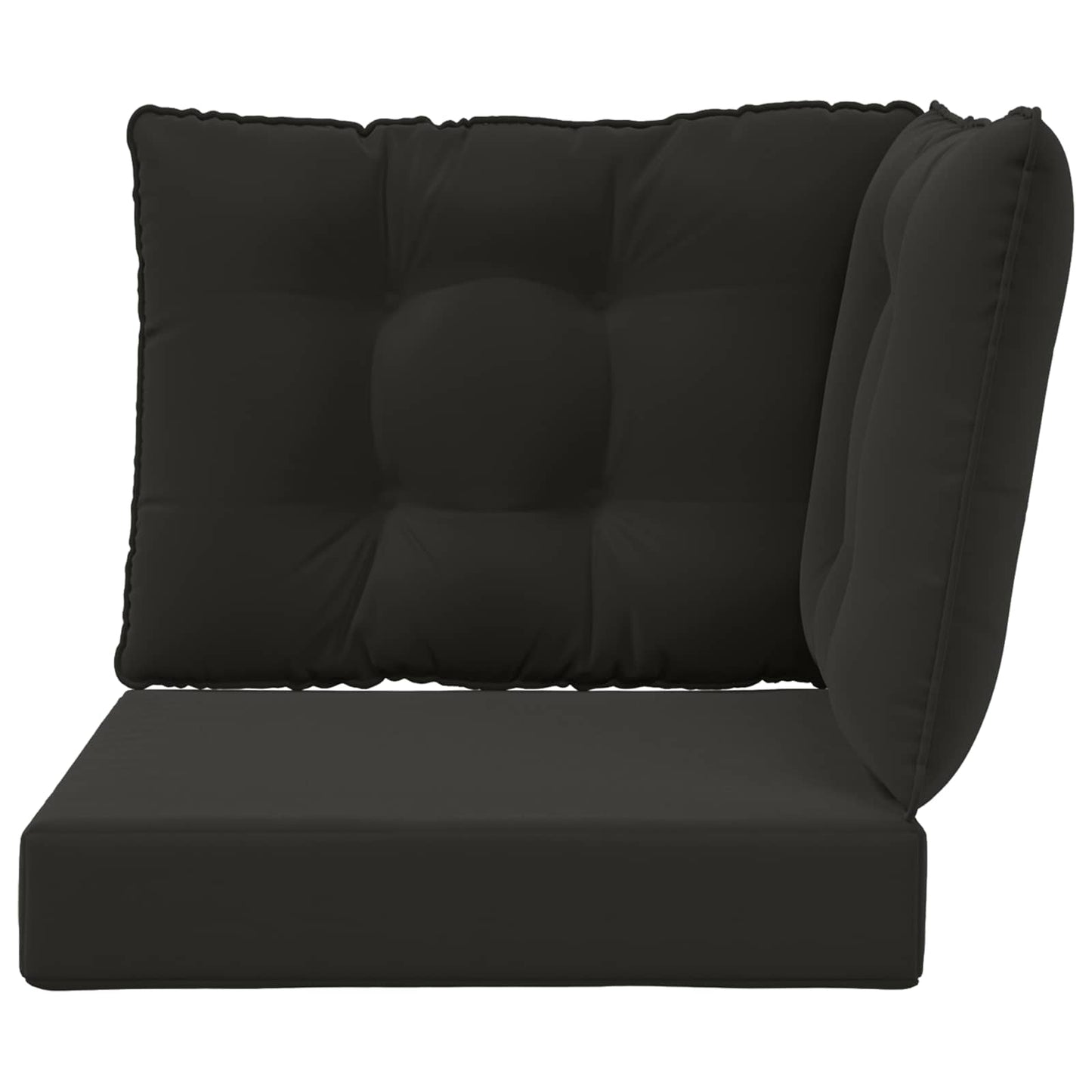 Udendørs Sofa Pude Polyester Sort 60 x 40 x 10 cm