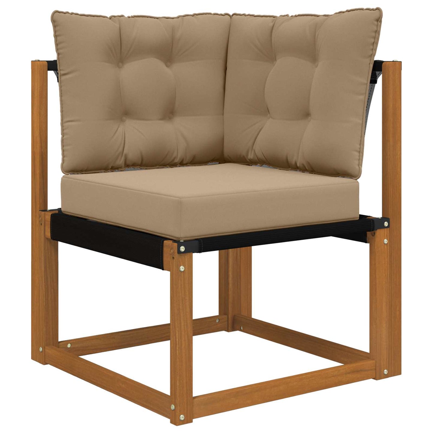 Udendørs Sofa Pude Polyester Gråbrun 60 x 40 x 10 cm