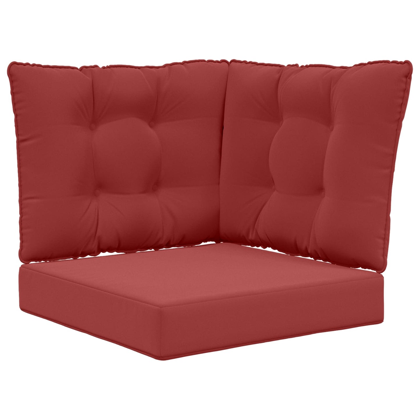 Udendørs Sofa Pude Polyester Vinrød 60 x 40 x 10 cm