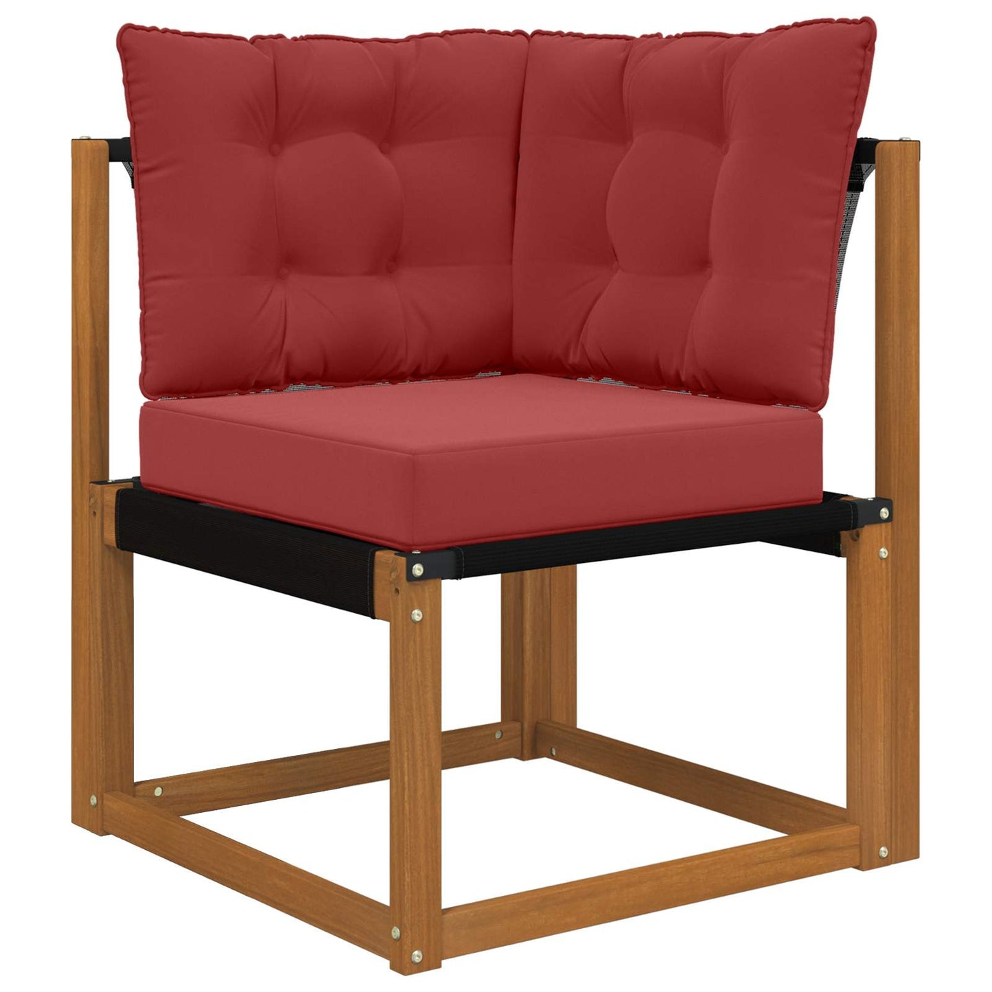 Udendørs Sofa Pude Polyester Vinrød 60 x 40 x 10 cm