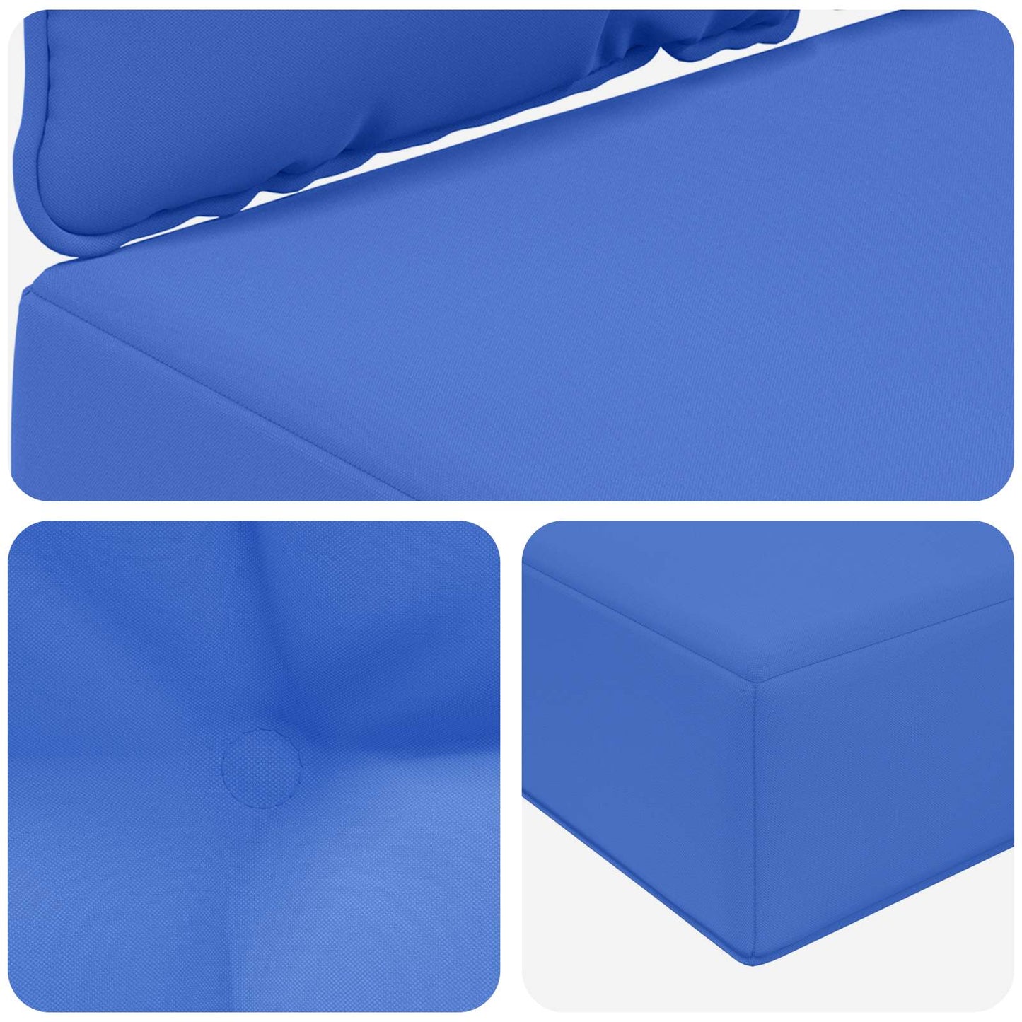 Udendørs Sofa Pude Polyester Kongelig blå 60 x 40 x 10 cm