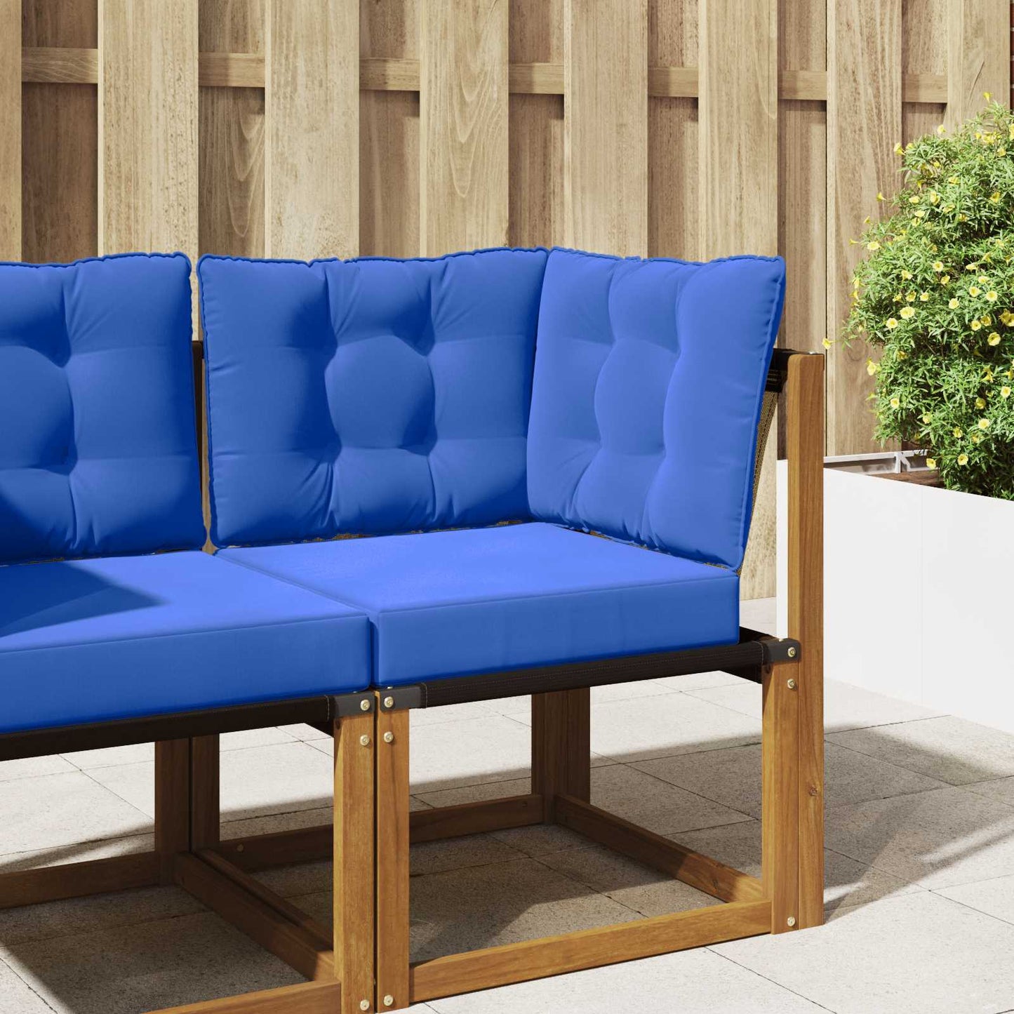 Udendørs Sofa Pude Polyester Kongelig blå 60 x 40 x 10 cm
