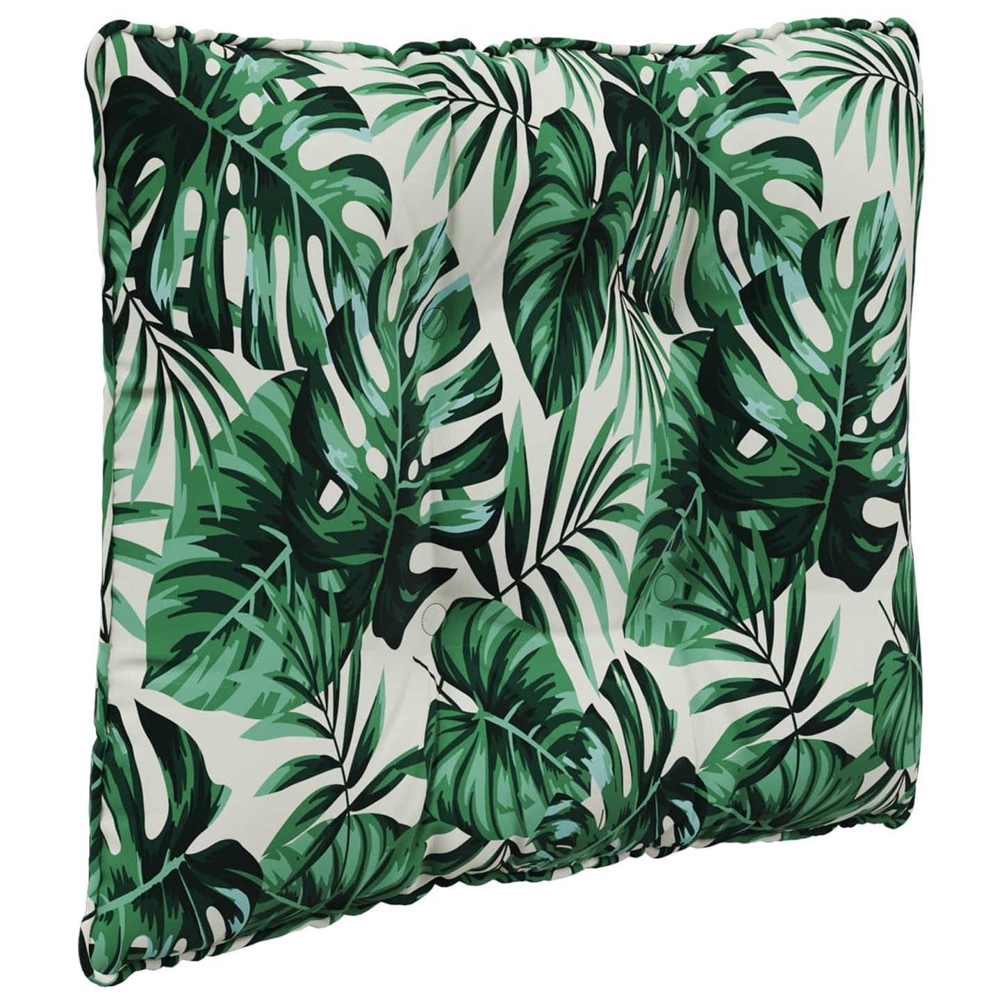 Udendørs Sofa Pude Polyester Bladmønster 60 x 40 x 10 cm