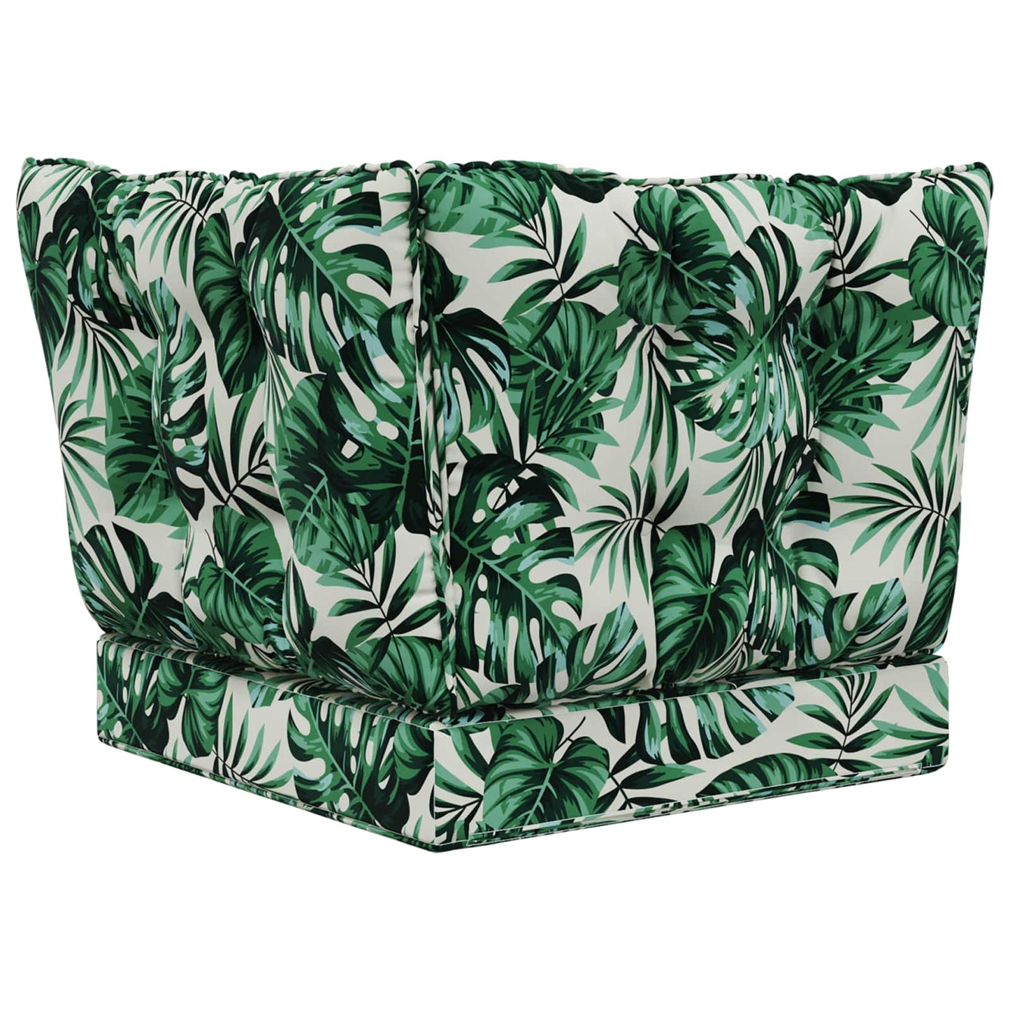 Udendørs Sofa Pude Polyester Bladmønster 60 x 40 x 10 cm