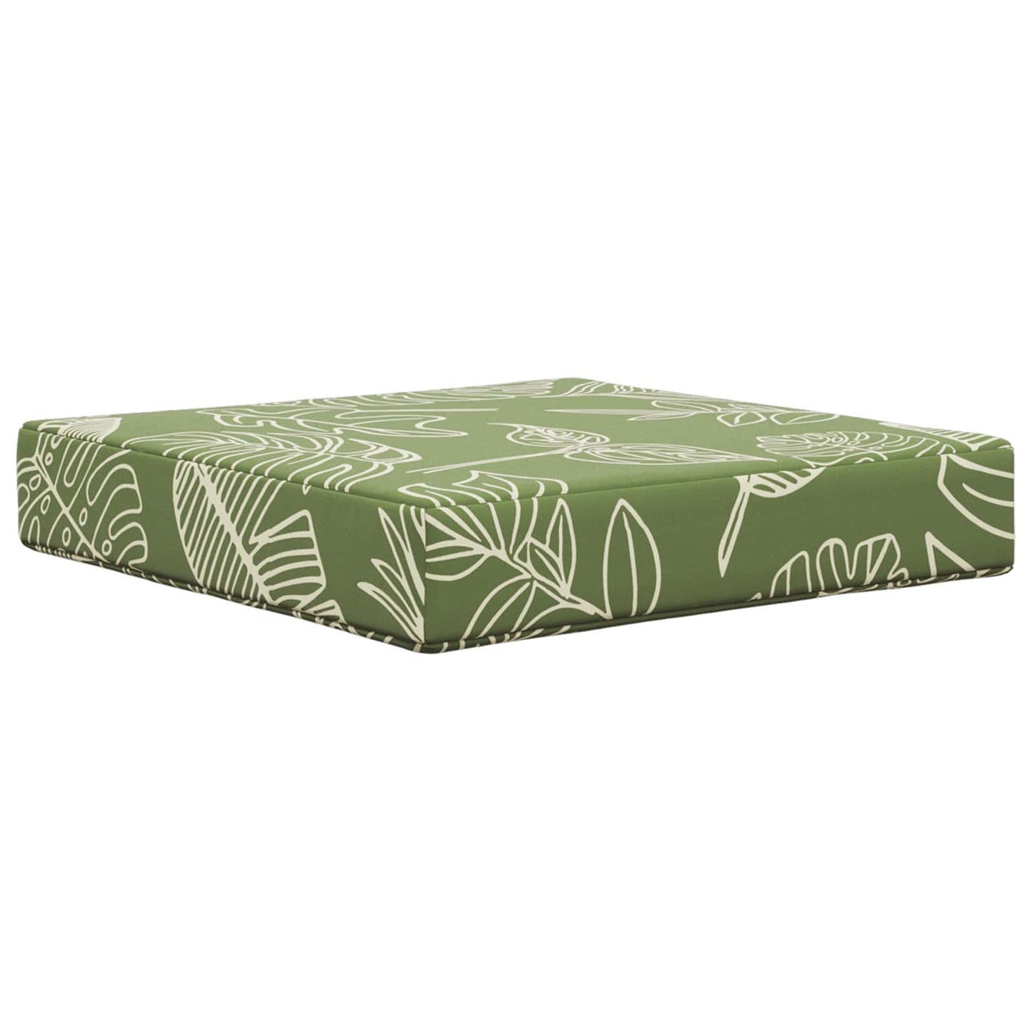 Udendørs Sofa Pude Polyester Bladdesign 60 x 40 x 10 cm