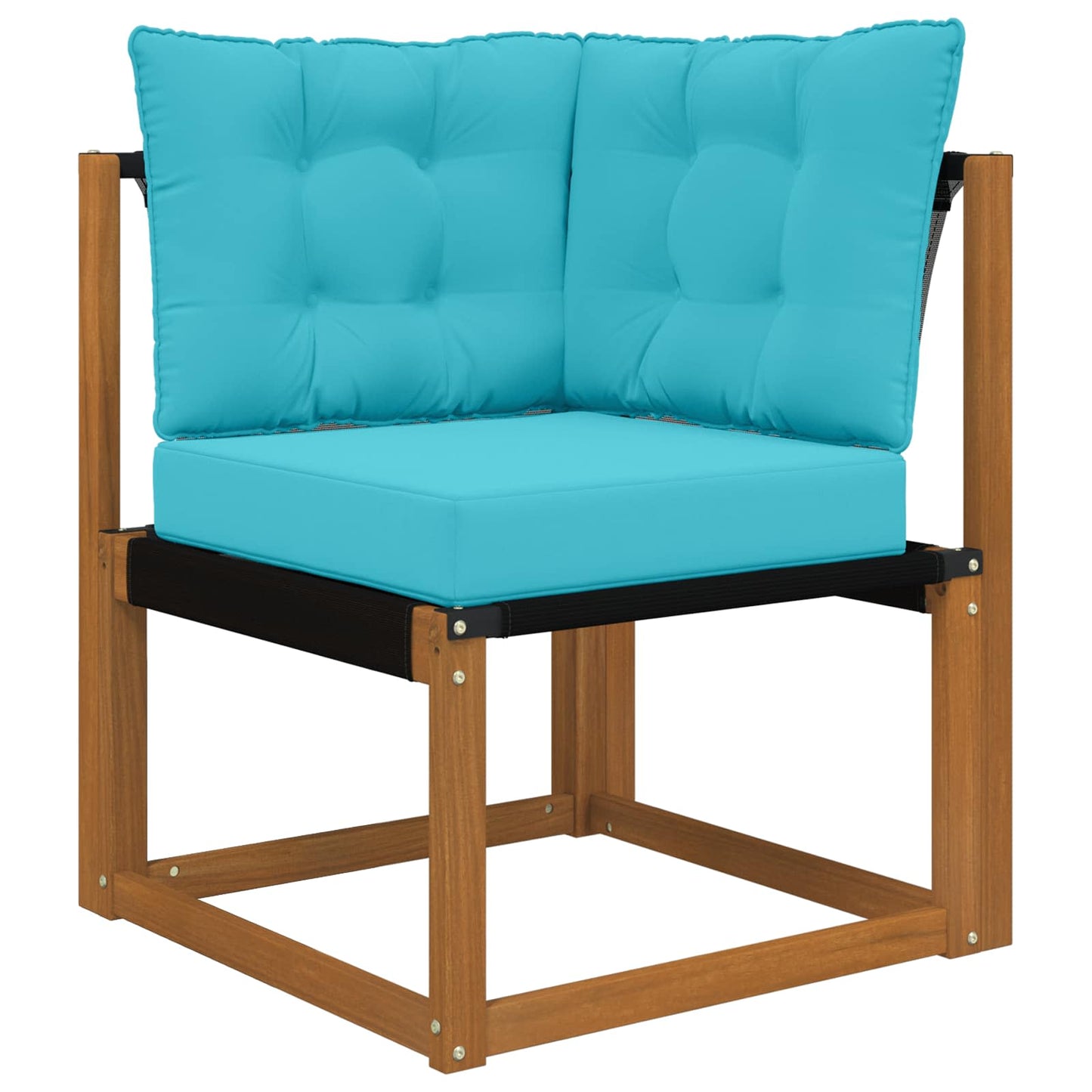 Udendørs Sofa Pude Polyester Turkis 60 x 40 x 10 cm
