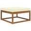 Udendørs Sofa Pude Creme 80 x 80 x 8 cm Polyester