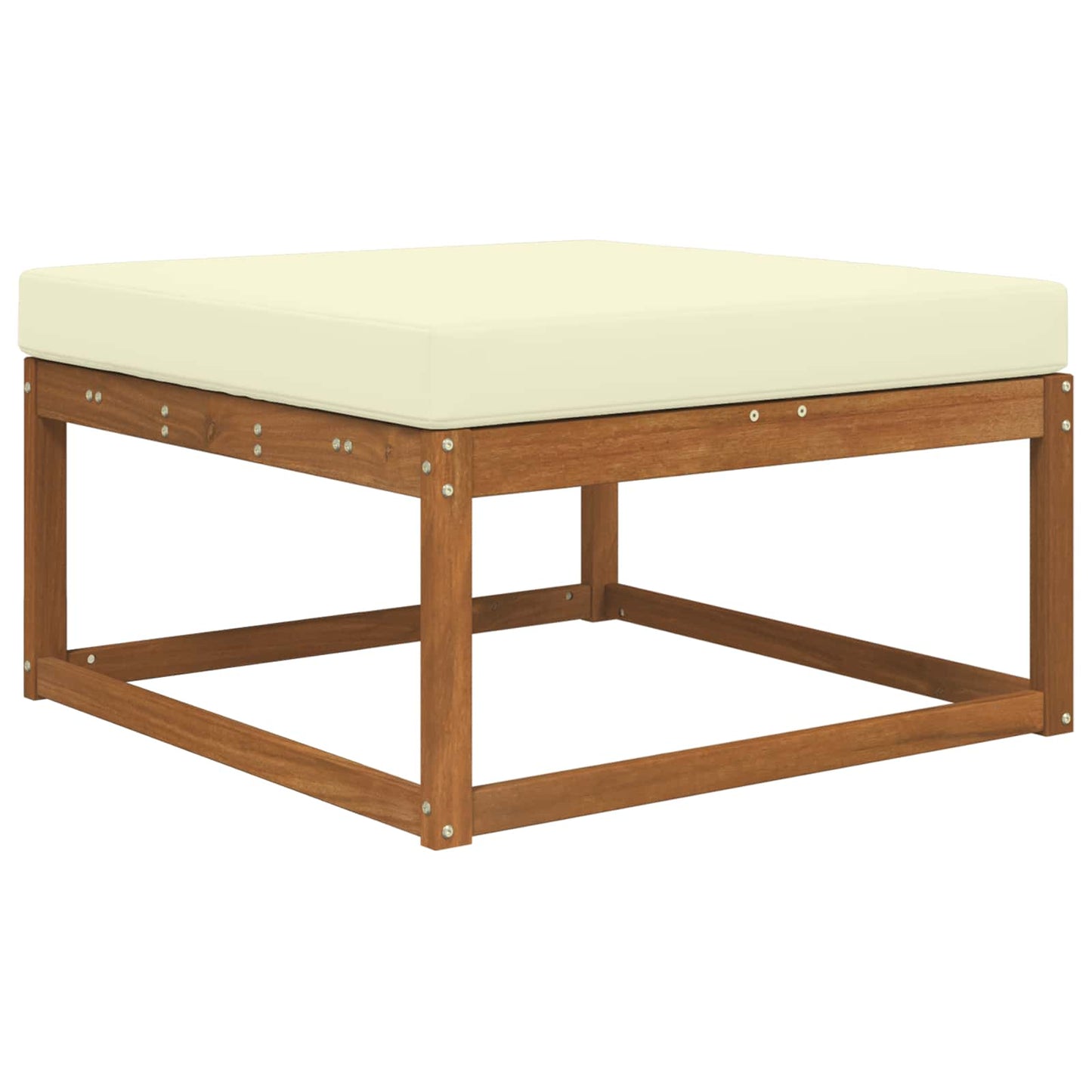 Udendørs Sofa Pude Creme 80 x 80 x 8 cm Polyester