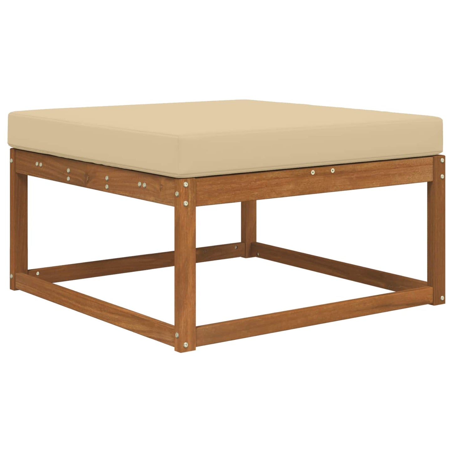Udendørs Sofa Pude Beige 80 x 80 x 8 cm Polyester