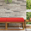 Udendørs Sofa Pude Rød 80 x 80 x 8 cm Polyester