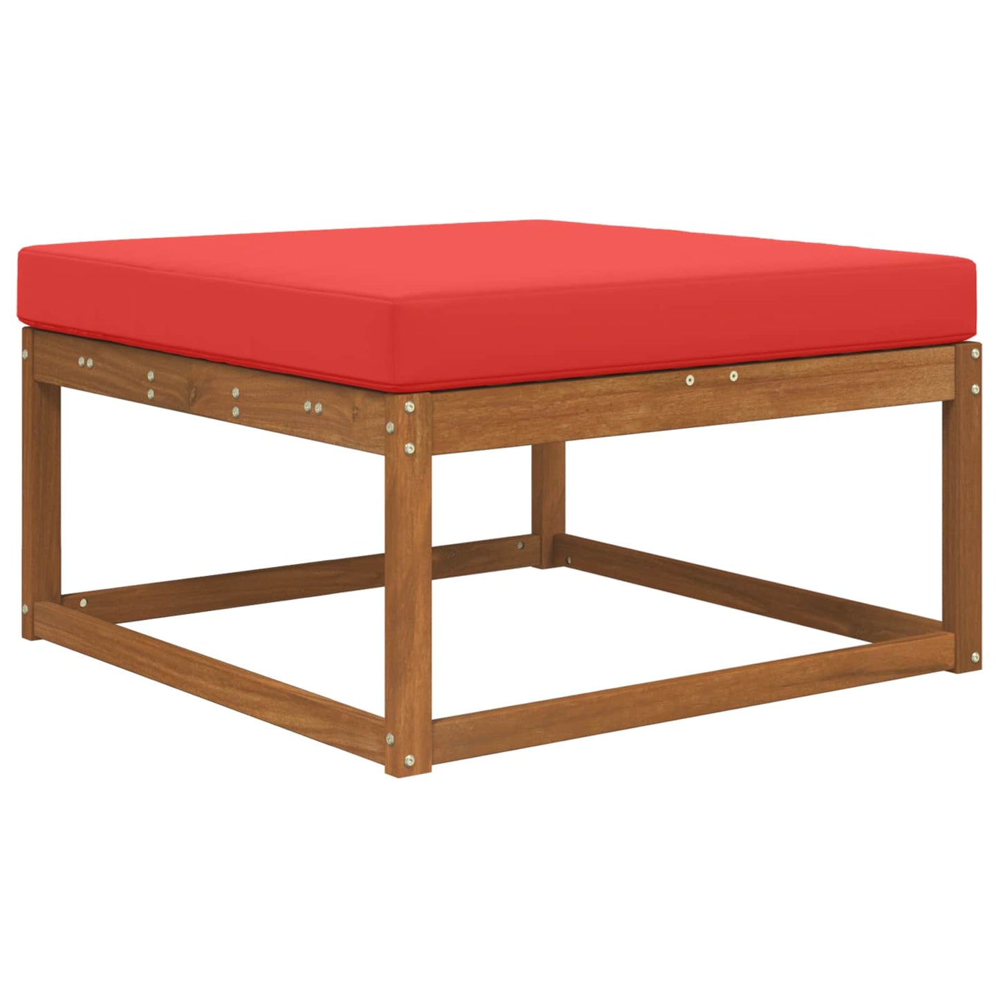 Udendørs Sofa Pude Rød 80 x 80 x 8 cm Polyester