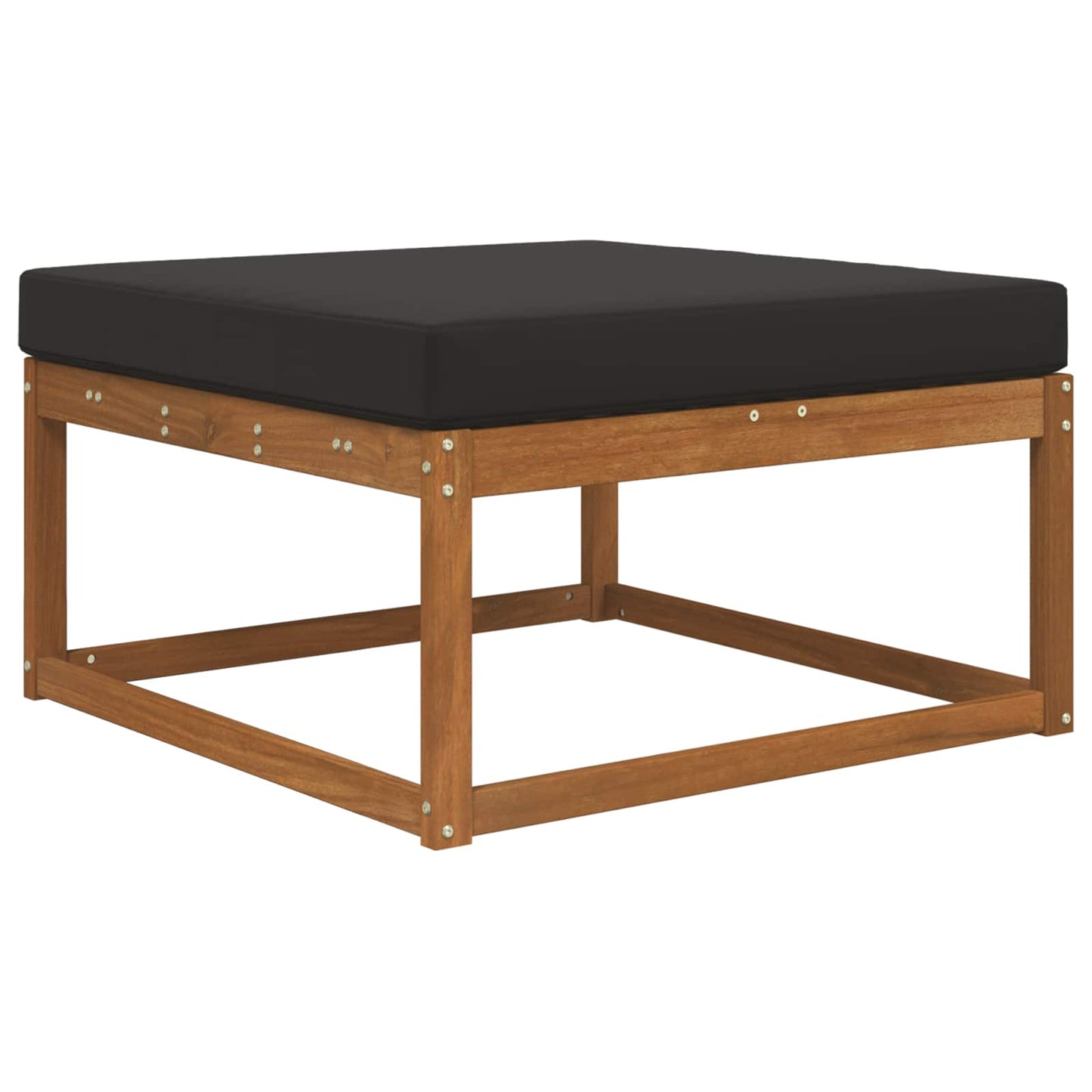 Udendørs Sofa Pude Sort 80 x 80 x 8 cm Polyester