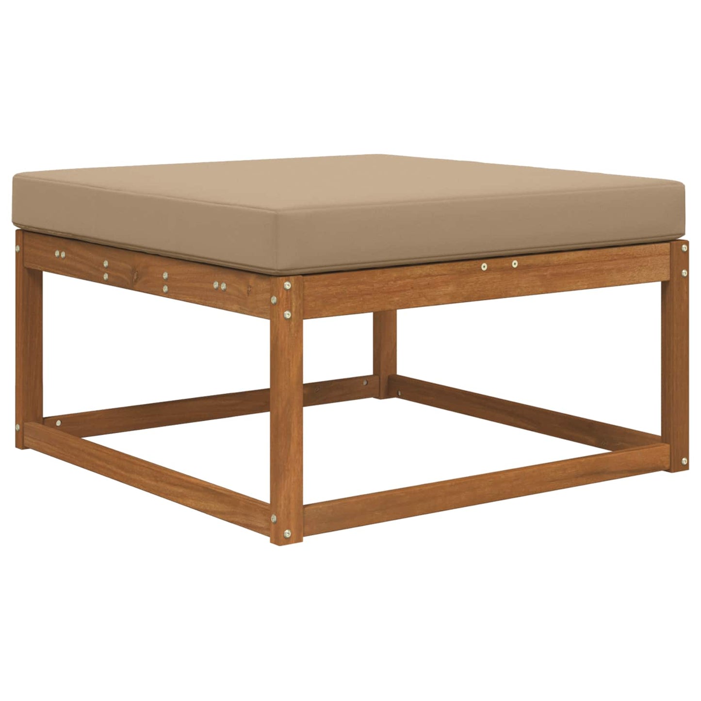 Udendørs Sofa Pude Gråbrun 80 x 80 x 8 cm Polyester