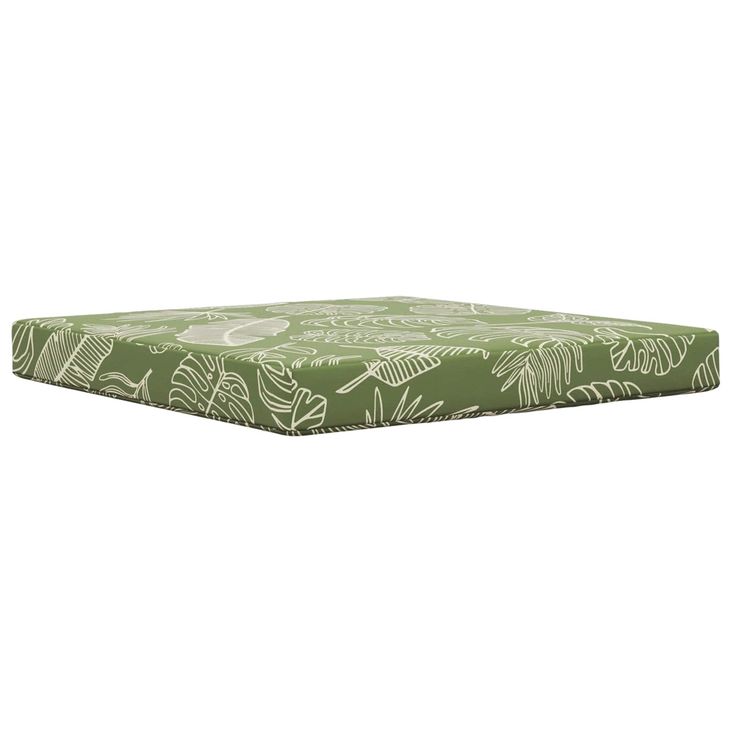 Udendørs Sofa Pude Bladdesign 80 x 80 x 8 cm Polyester